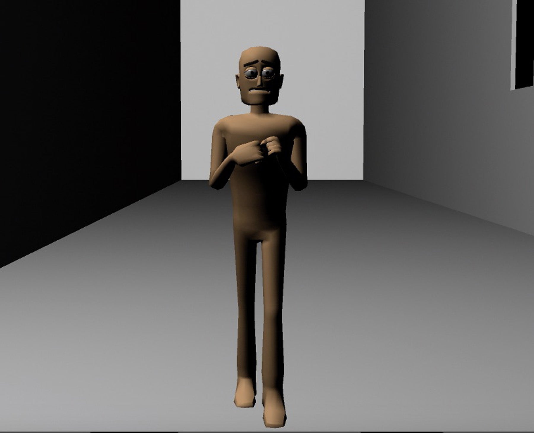 scp-173 free 3D model rigged