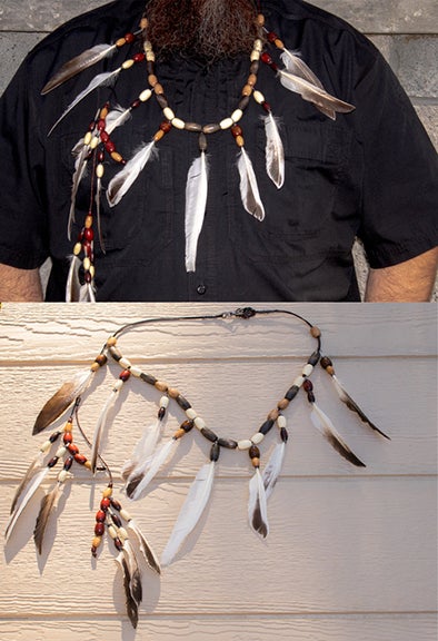 Fall Feather Necklace