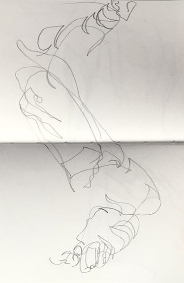 Foot in Blind Contour